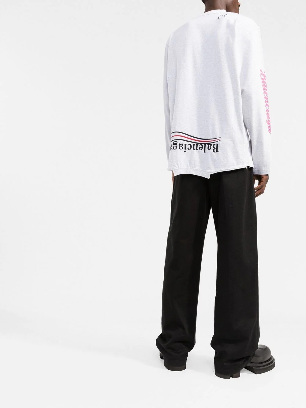 Upside Down long-sleeve T-shirt - 4