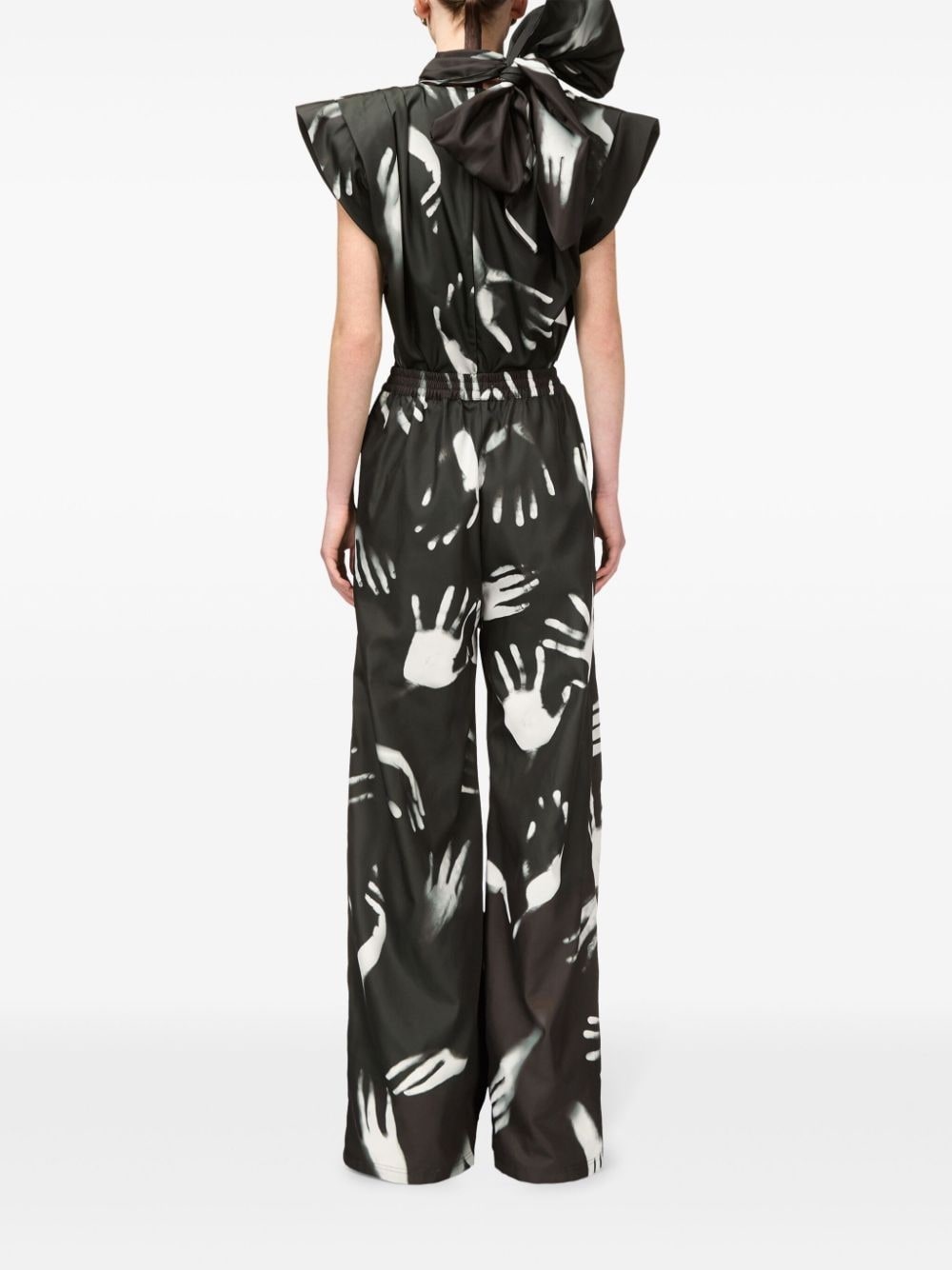 Handprint Slit track pants - 4