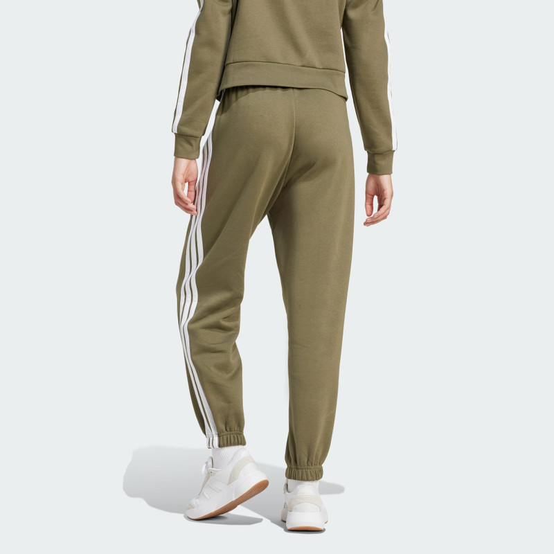 Essentials 3-Stripes Fleece Loose-Fit Pants 3