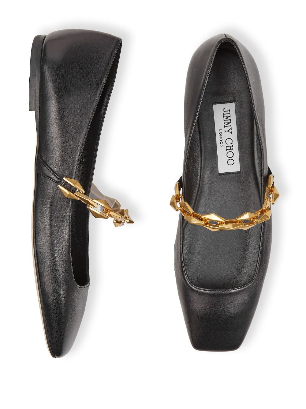 Diamond Tilda leather ballerina shoes - 4