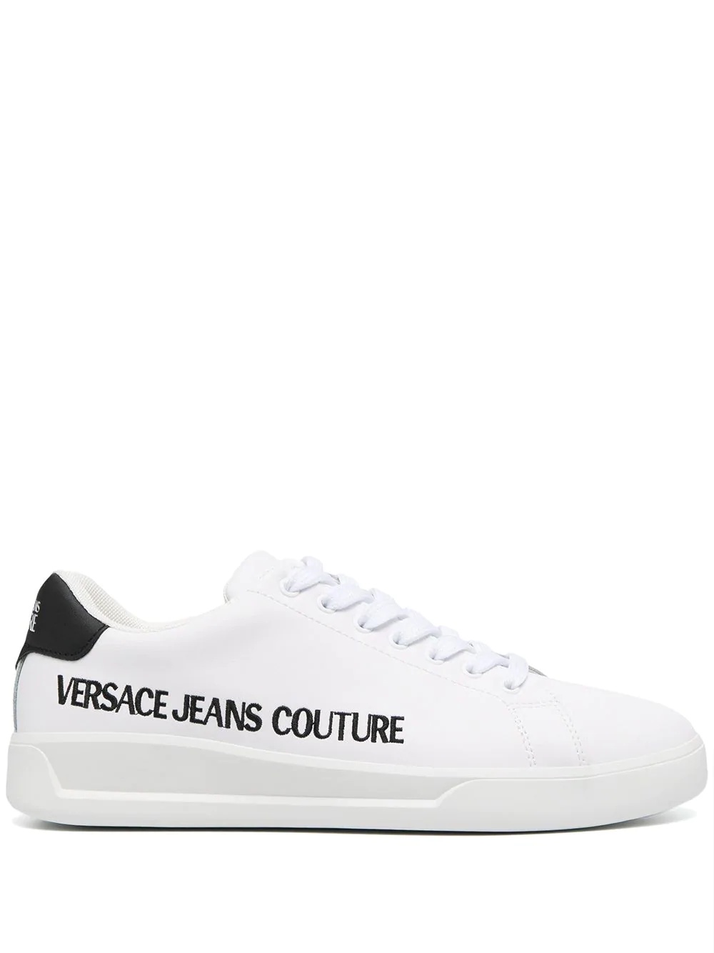 embroidered logo low-top sneakers - 1