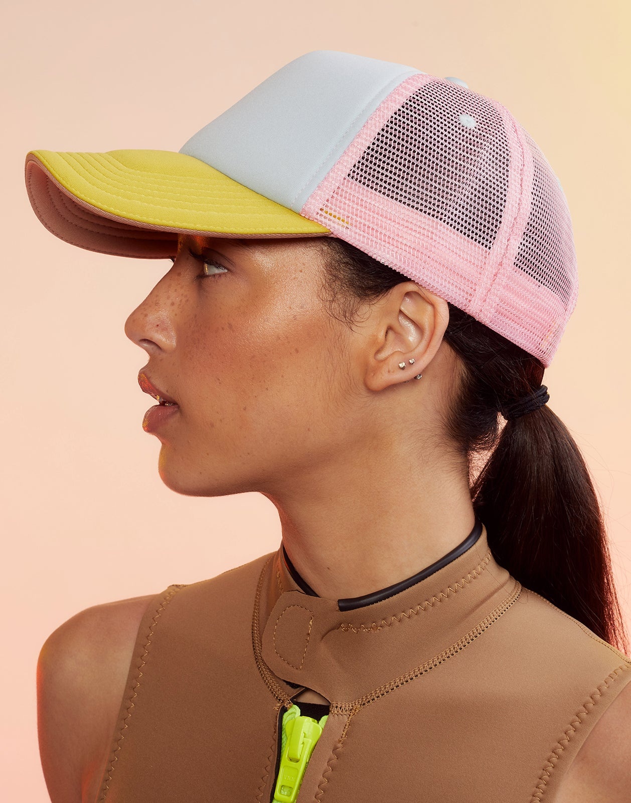 Colorblock Trucker Hat - 3