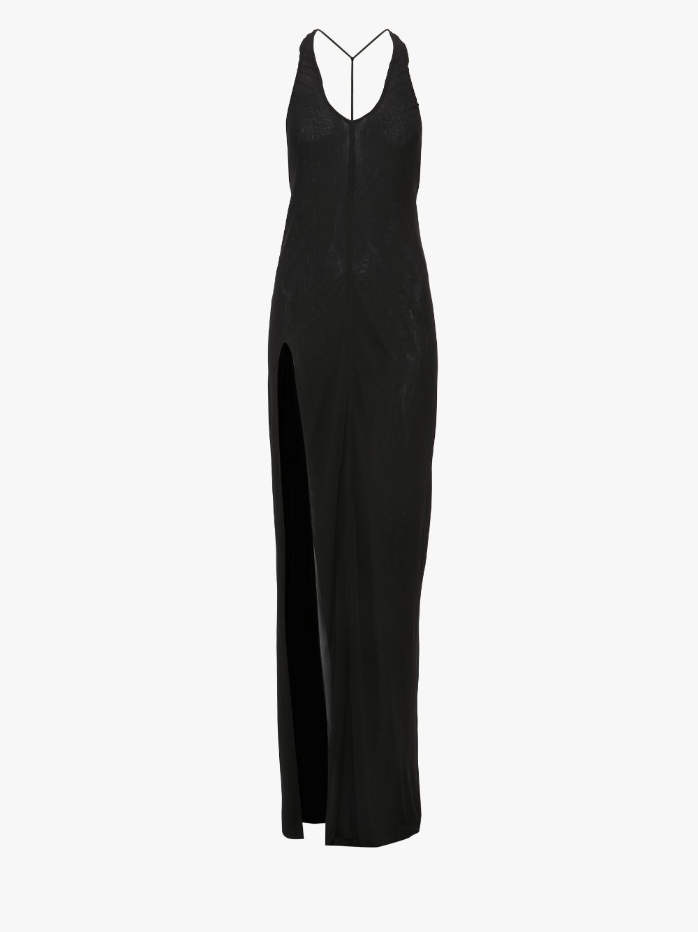 HALTERNECK SLIT DRESS - 1