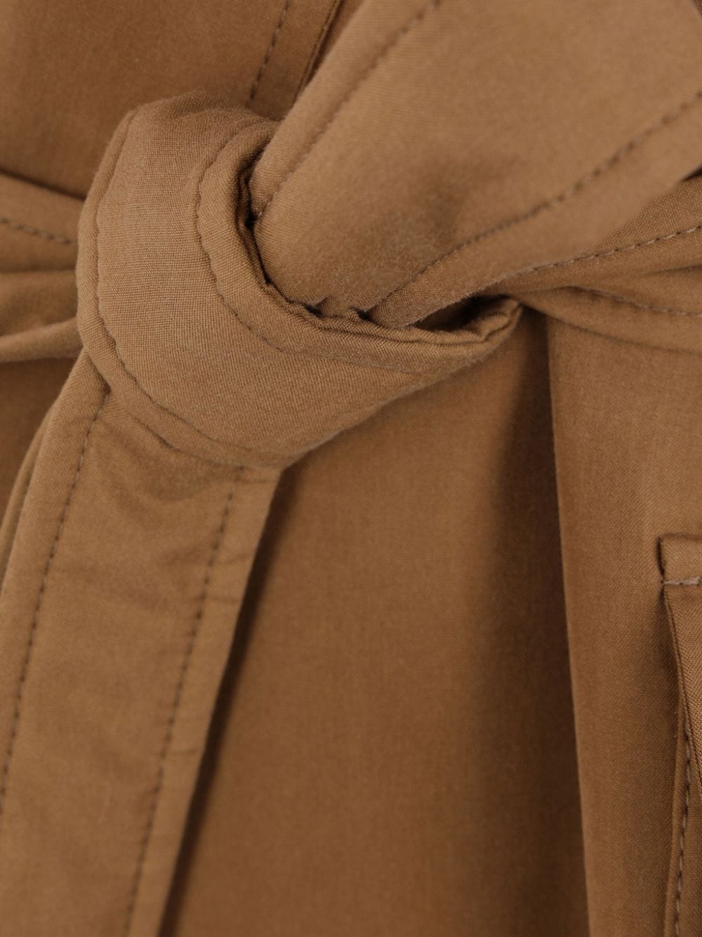 silk double-breasted coat - 3