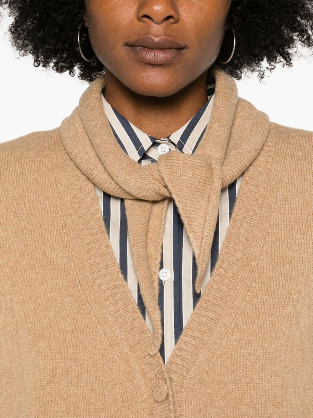 ribbed-knit cardigan - 5
