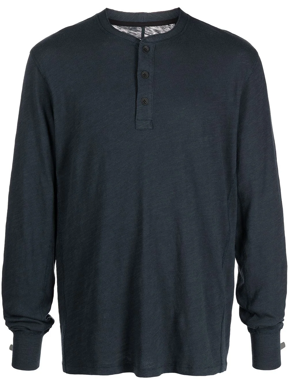 round-neck long-sleeve top - 1