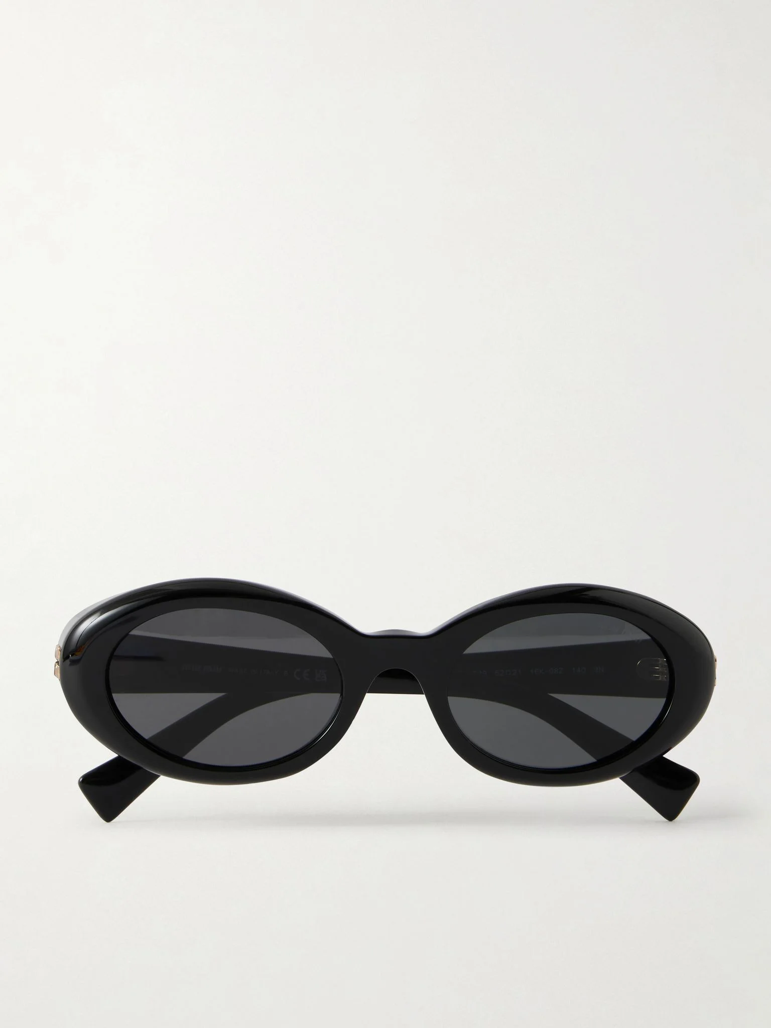 Square-frame acetate sunglasses Black - 1