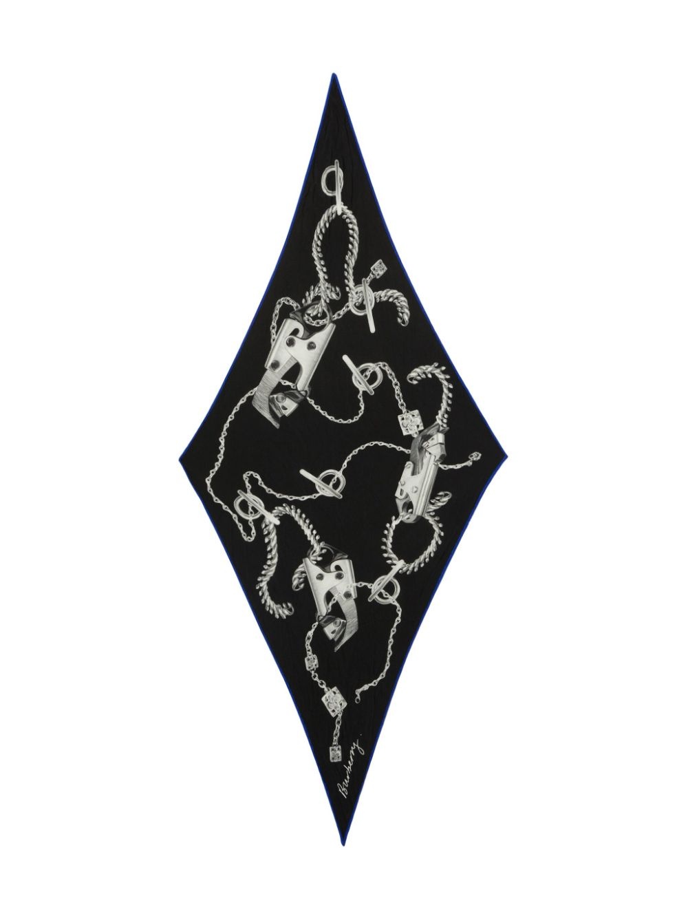 graphic-print silk scarf - 2