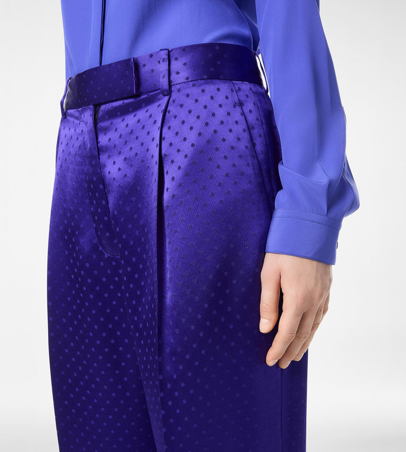 TOM FORD POLKA DOT JACQUARD PLEATED STRAIGHT PANTS outlook