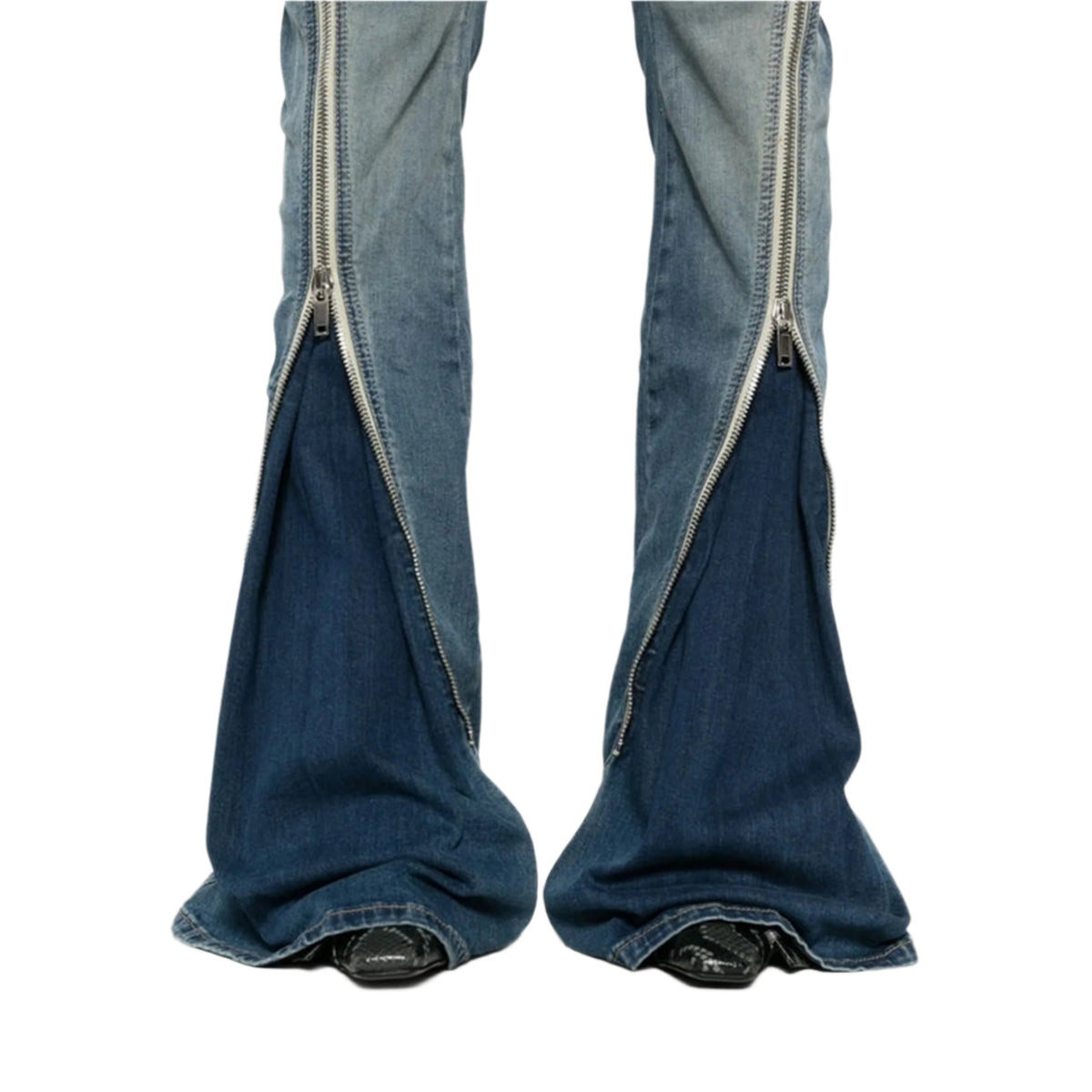 HOLLYWOOD BOLAN BANANA DENIM PANTS (WASHED INDIGO) - 2