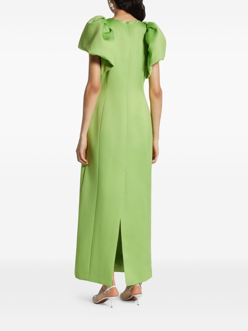 Lucinda puff-sleeve floral-embellished dress 3
