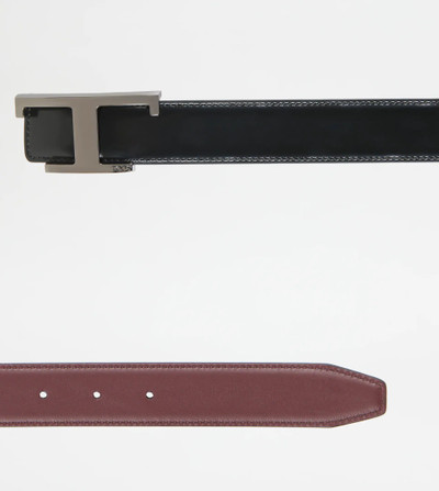 Tod's REVERSIBLE BELT IN LEATHER - BLACK, BROWN outlook