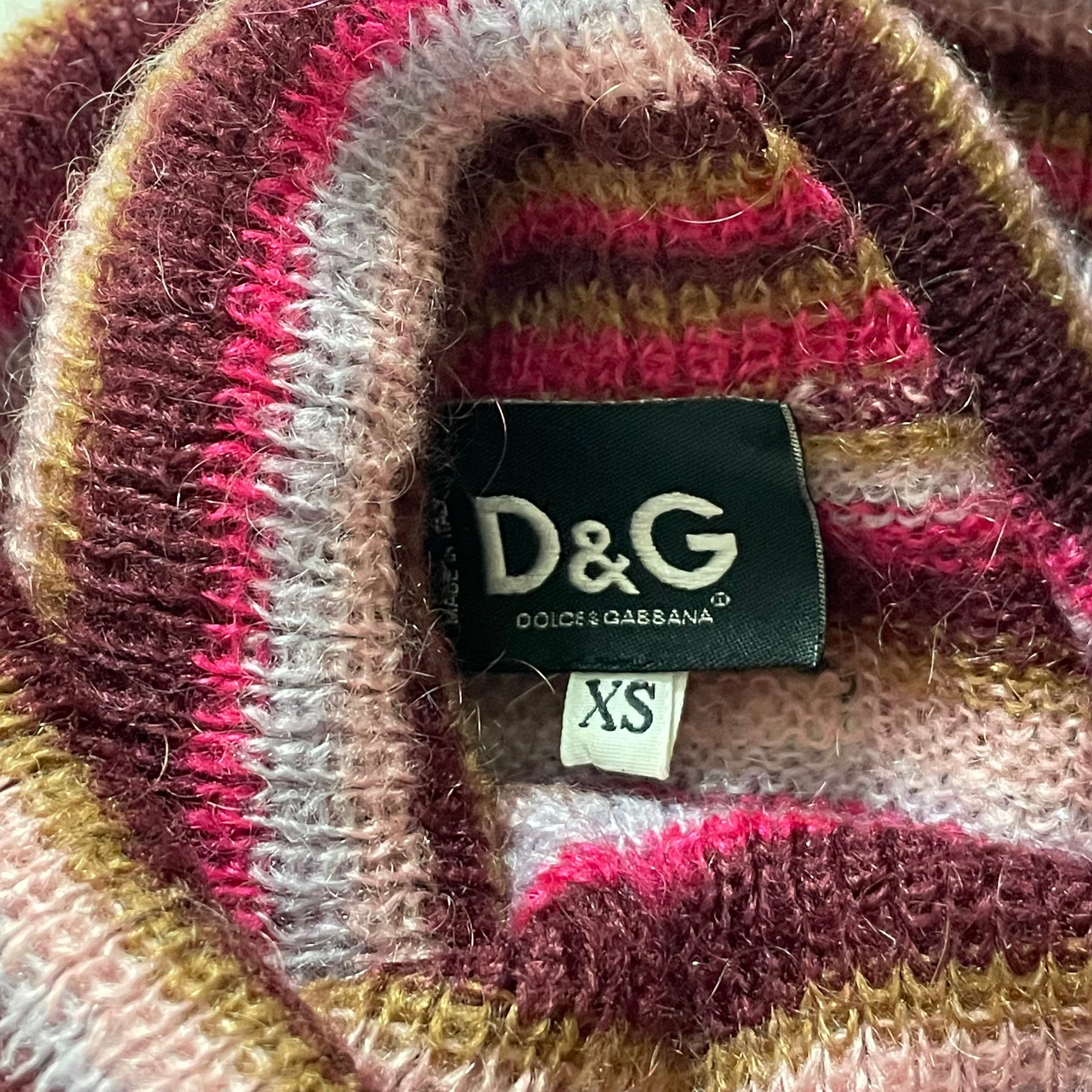 D&G - D&G Fall Winter 2000 Striped Turtleneck Sweater - 6