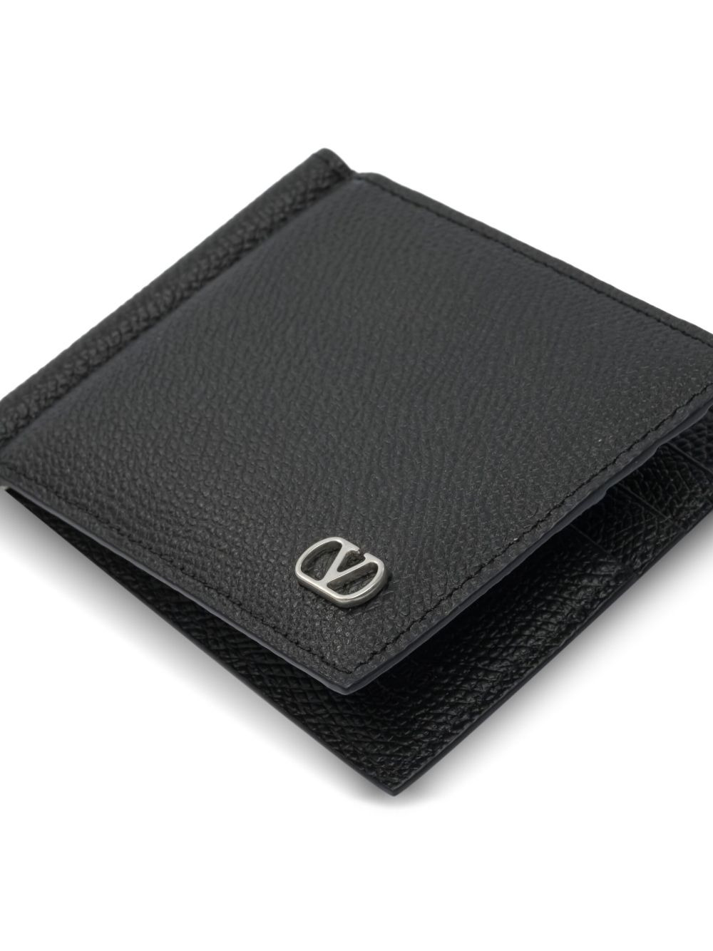 VLogo leather money clip wallet - 5