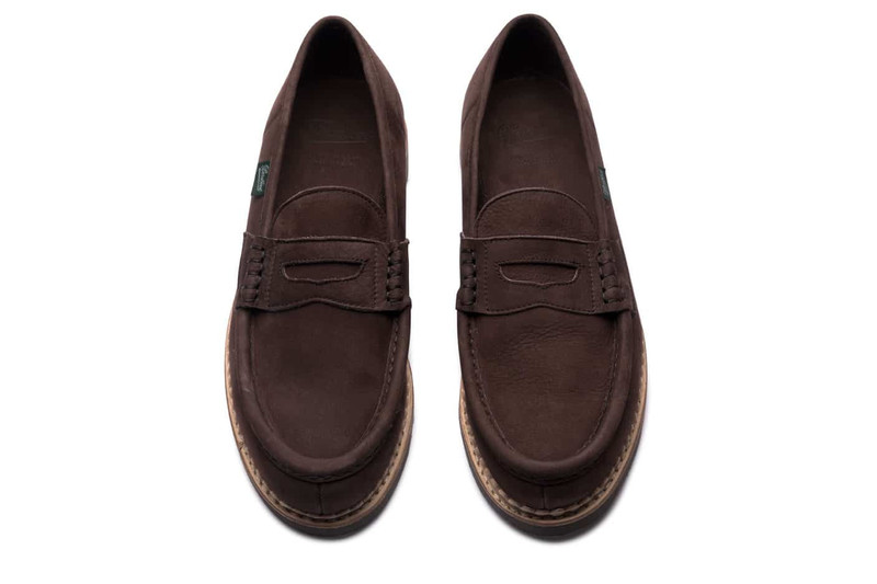 Nantes Taurillon Nubuck Chocolate - Rubber Sole 4