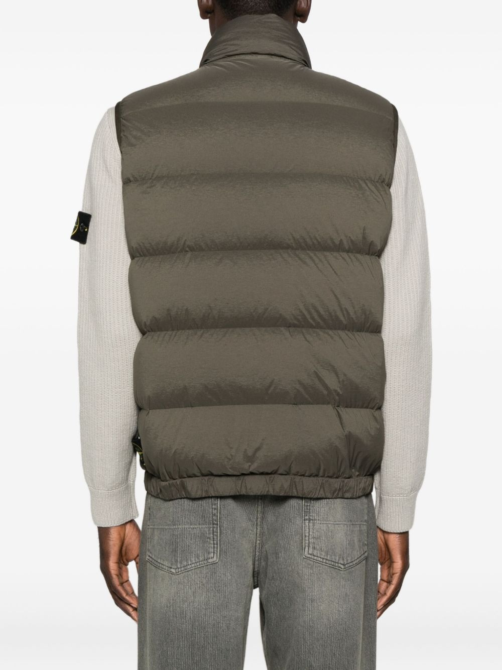 quilted zip-front vest - 4