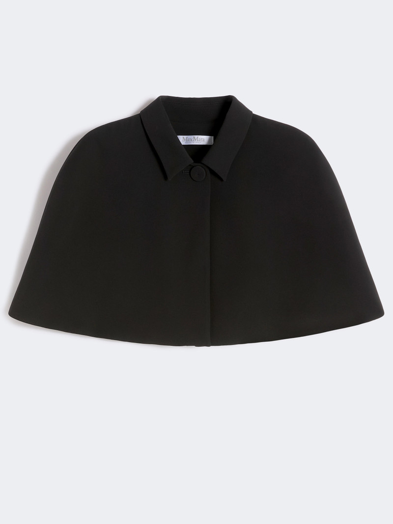 UTILE Cropped cady cape - BLACK 1