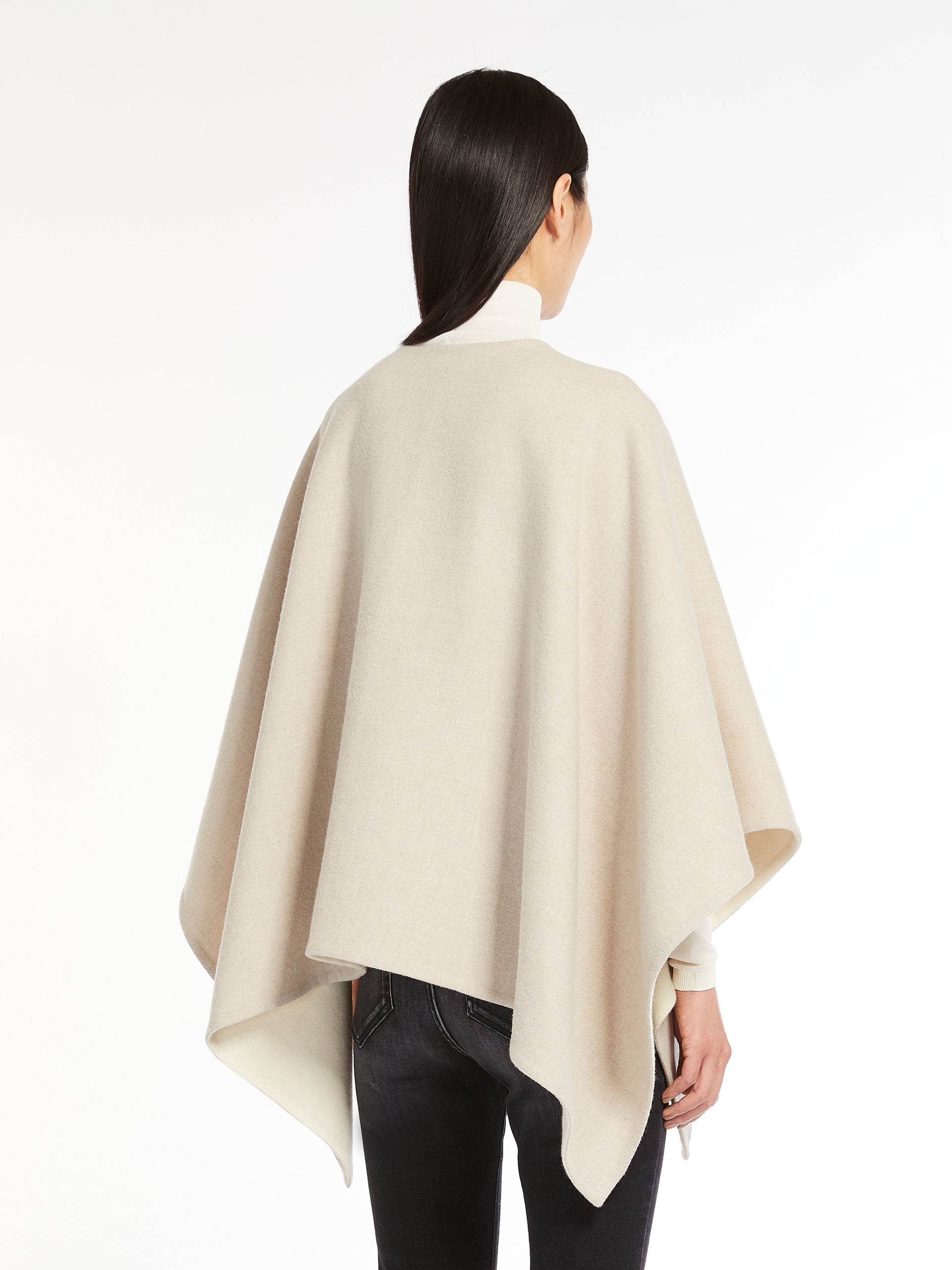 Max Mara SERRA Reversible alpaca cape | maxmara | REVERSIBLE