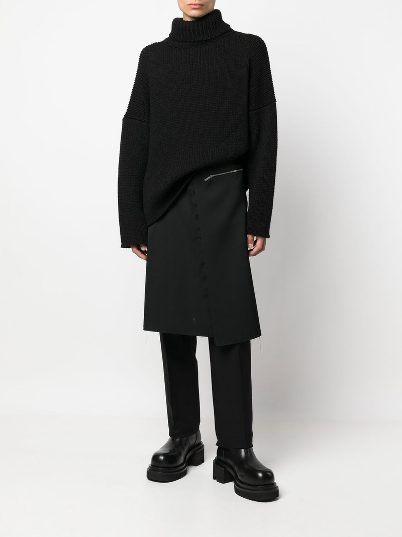 SAPIO asymmetric wrap skirt outlook