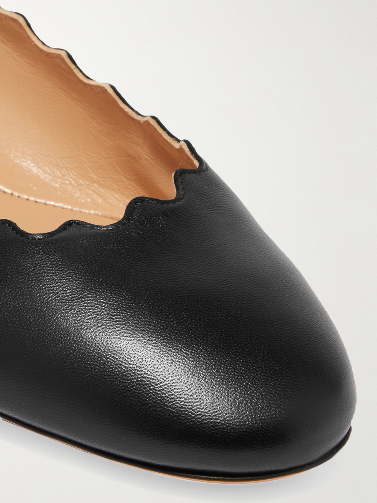 + Net Sustain Lauren Scalloped Leather Ballet Flats - 5