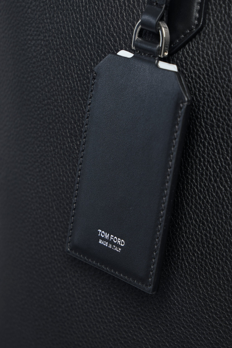 TOM FORD Soft Grain Leather Elliot Briefcase outlook