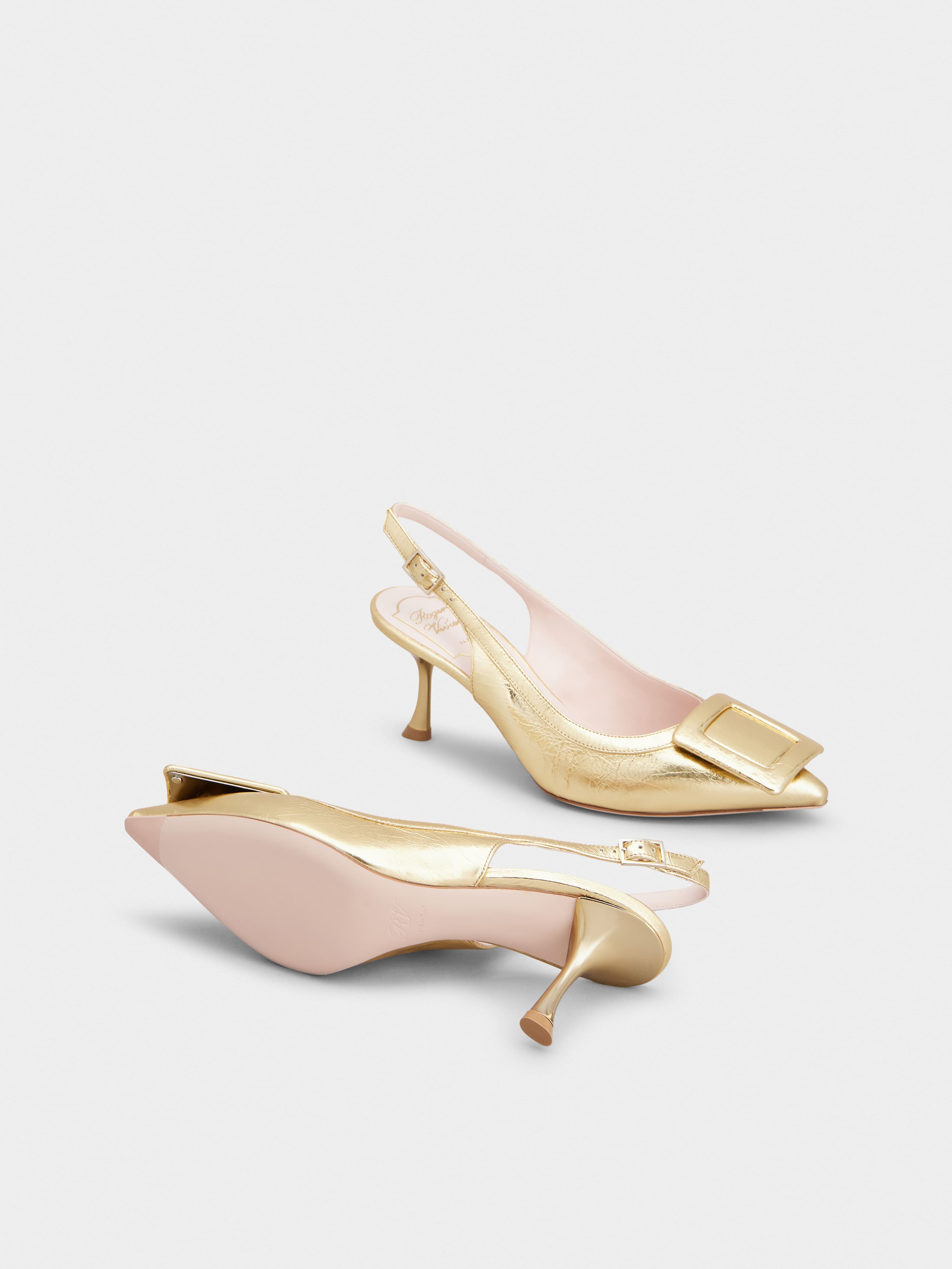 Viv' in The City Slingback Pumps in leather - 6