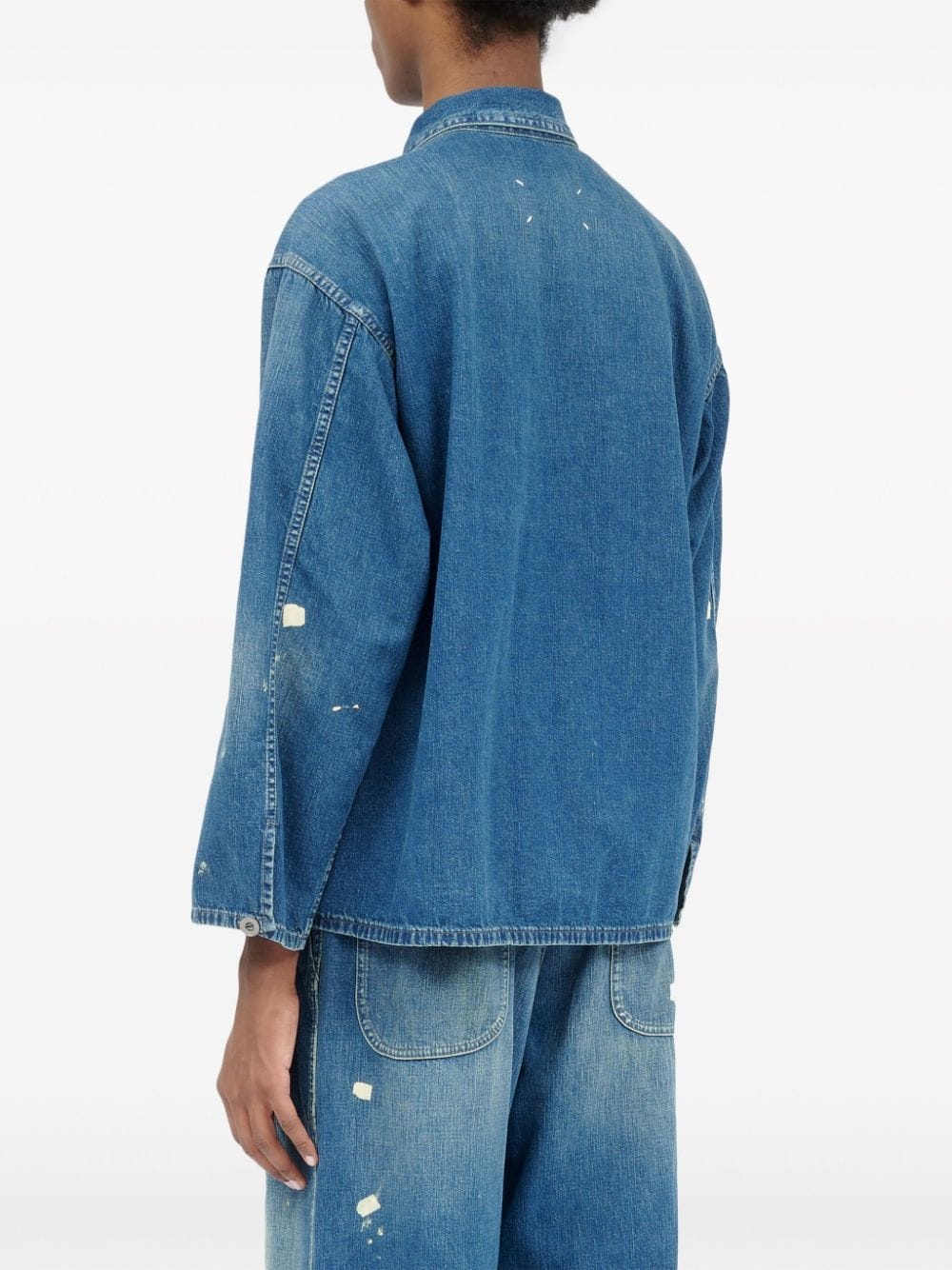 Distressed denim shirt - 6