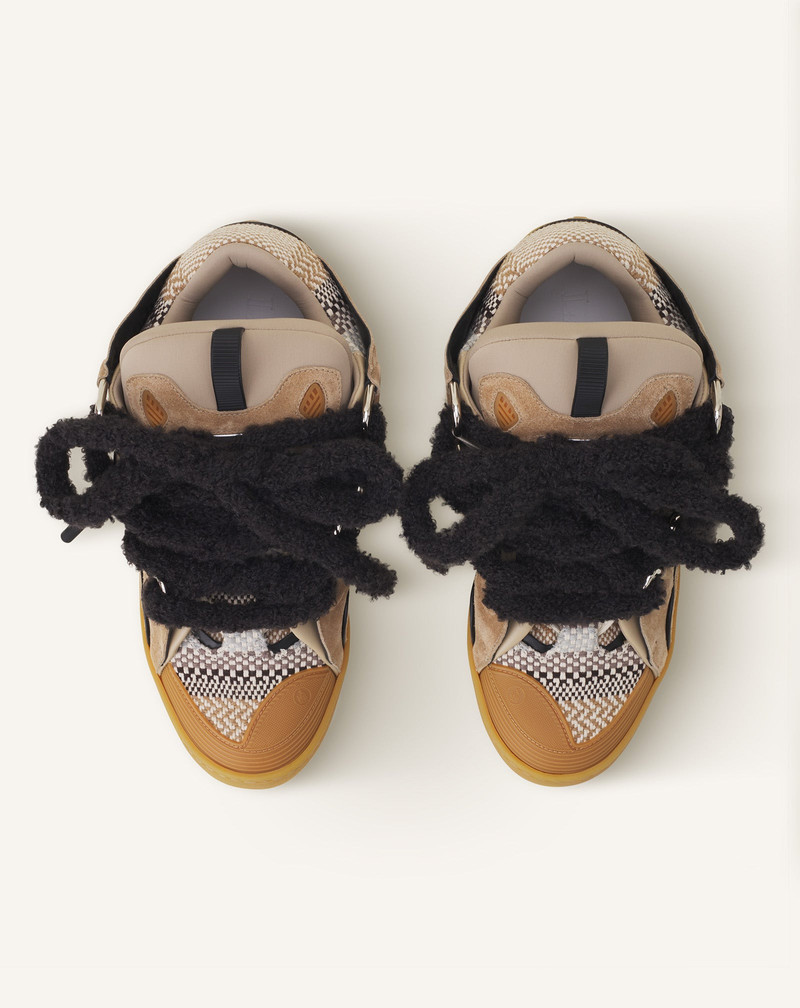 CURB SUEDE SNEAKERS WITH MESH LACES 4