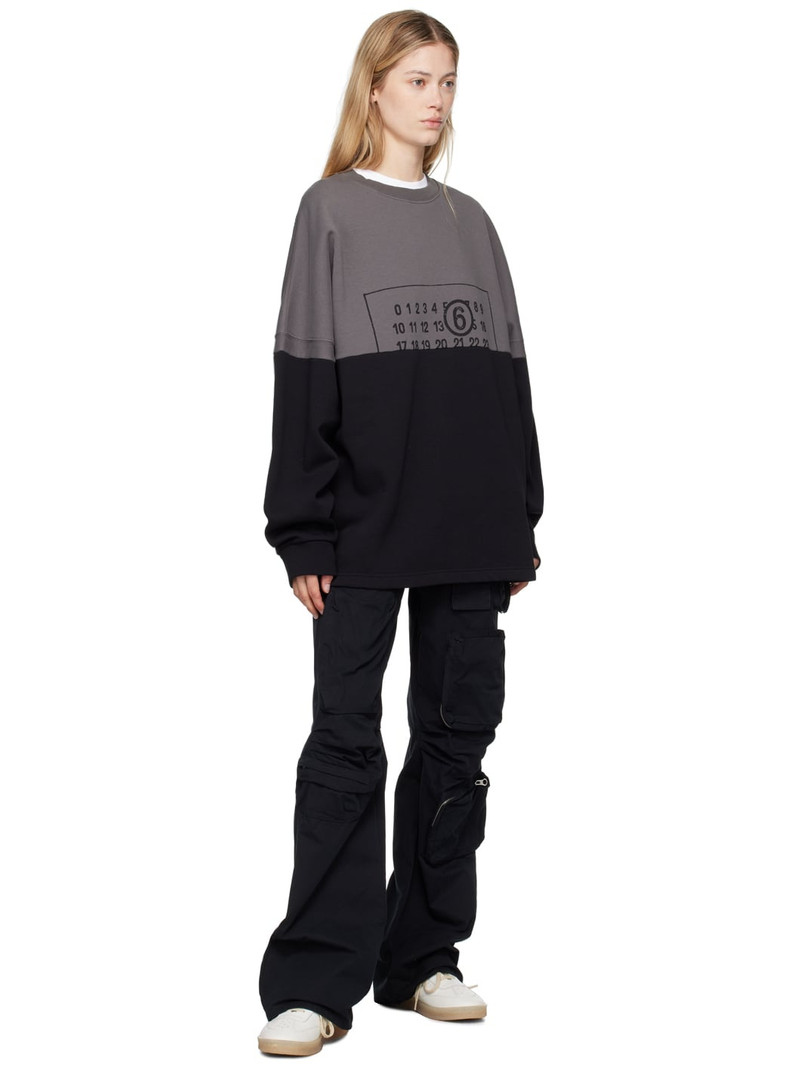 MM6 Maison Margiela Black Cotton Cargo Pants outlook