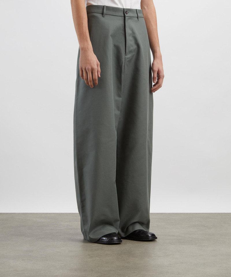 Acne Studios Stone Grey Satin Trousers outlook
