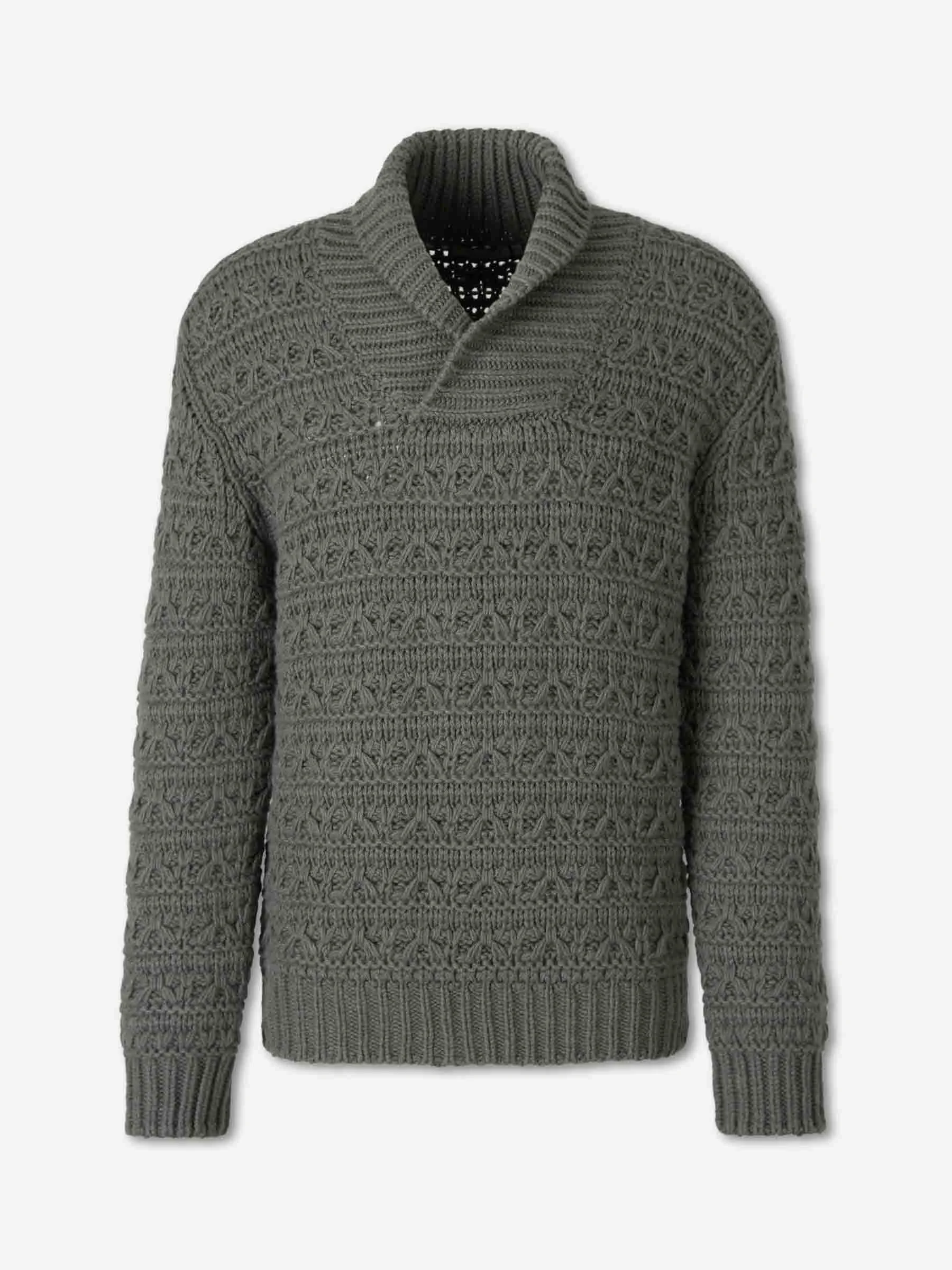 THICK V-NECK SWEATER - 1