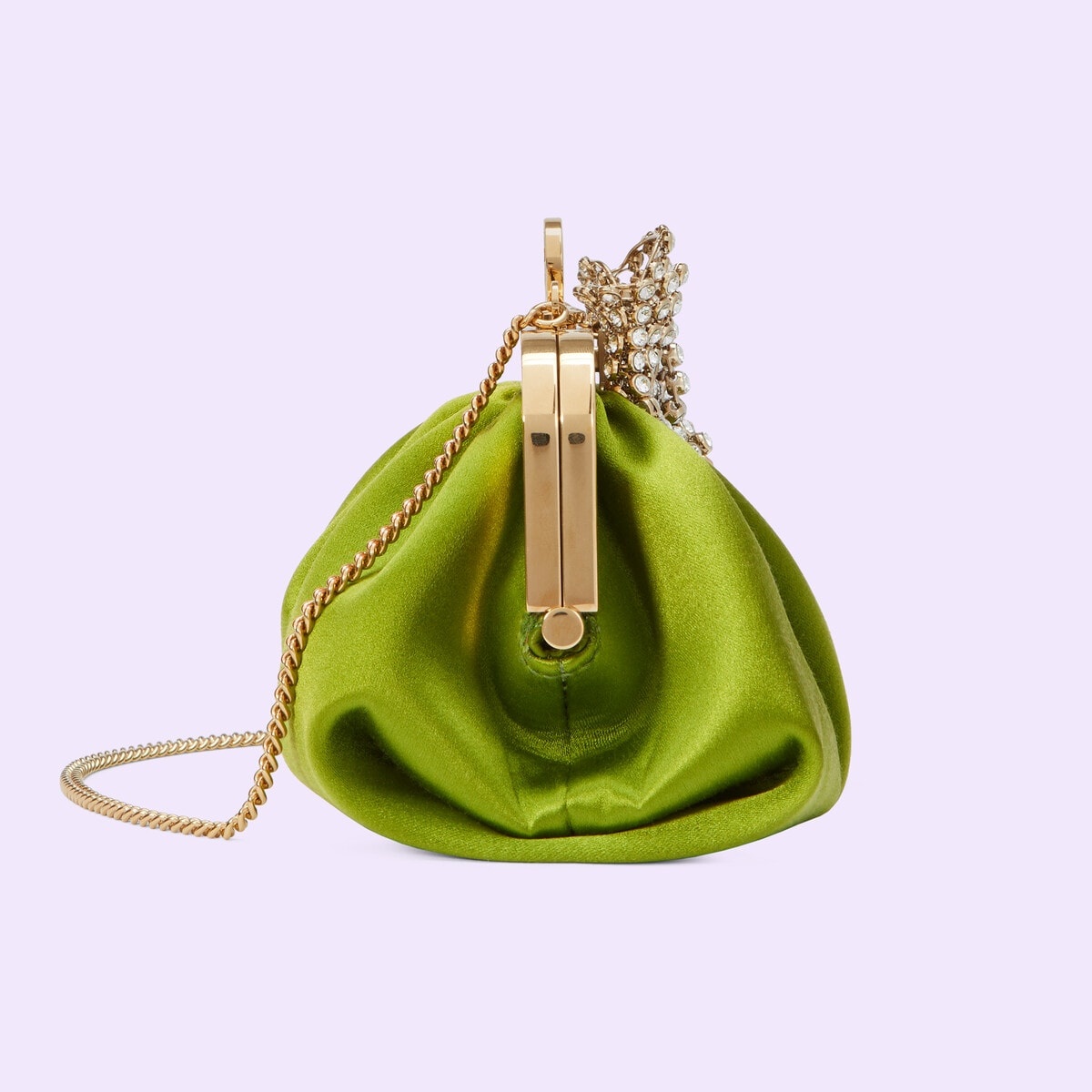 Satin handbag with bow - 5