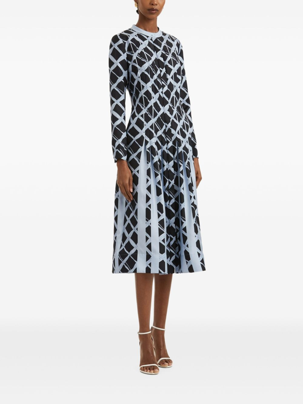 pleated midi dress - 3