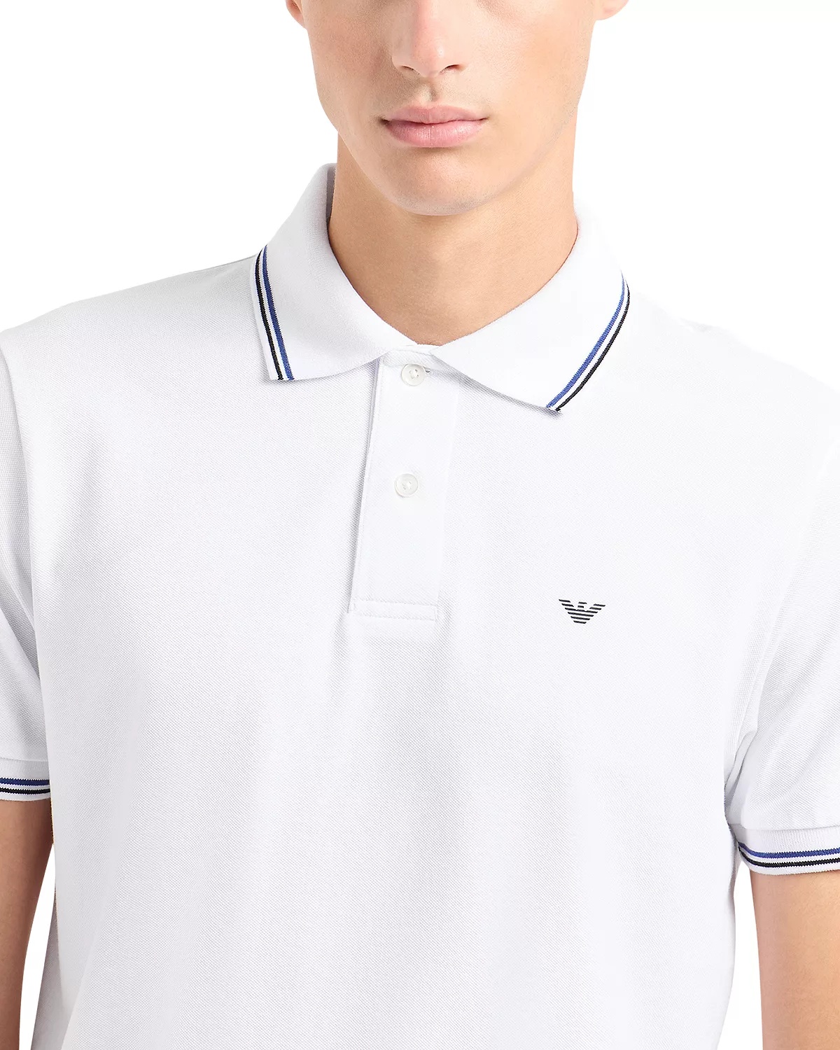 Tipped Stretch Short Sleeve Polo Shirt - 4