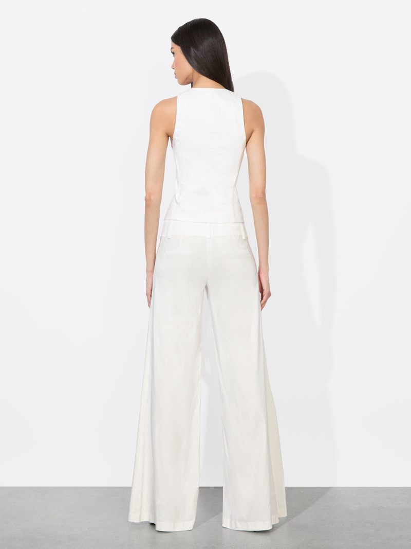 Alice + Olivia MAZIE LINEN VEST outlook