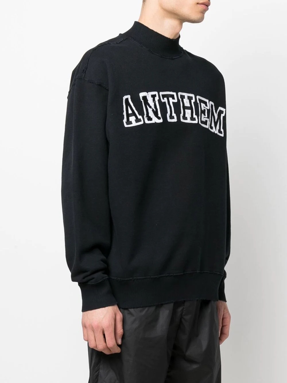 embroidered-logo cotton sweatshirt - 3