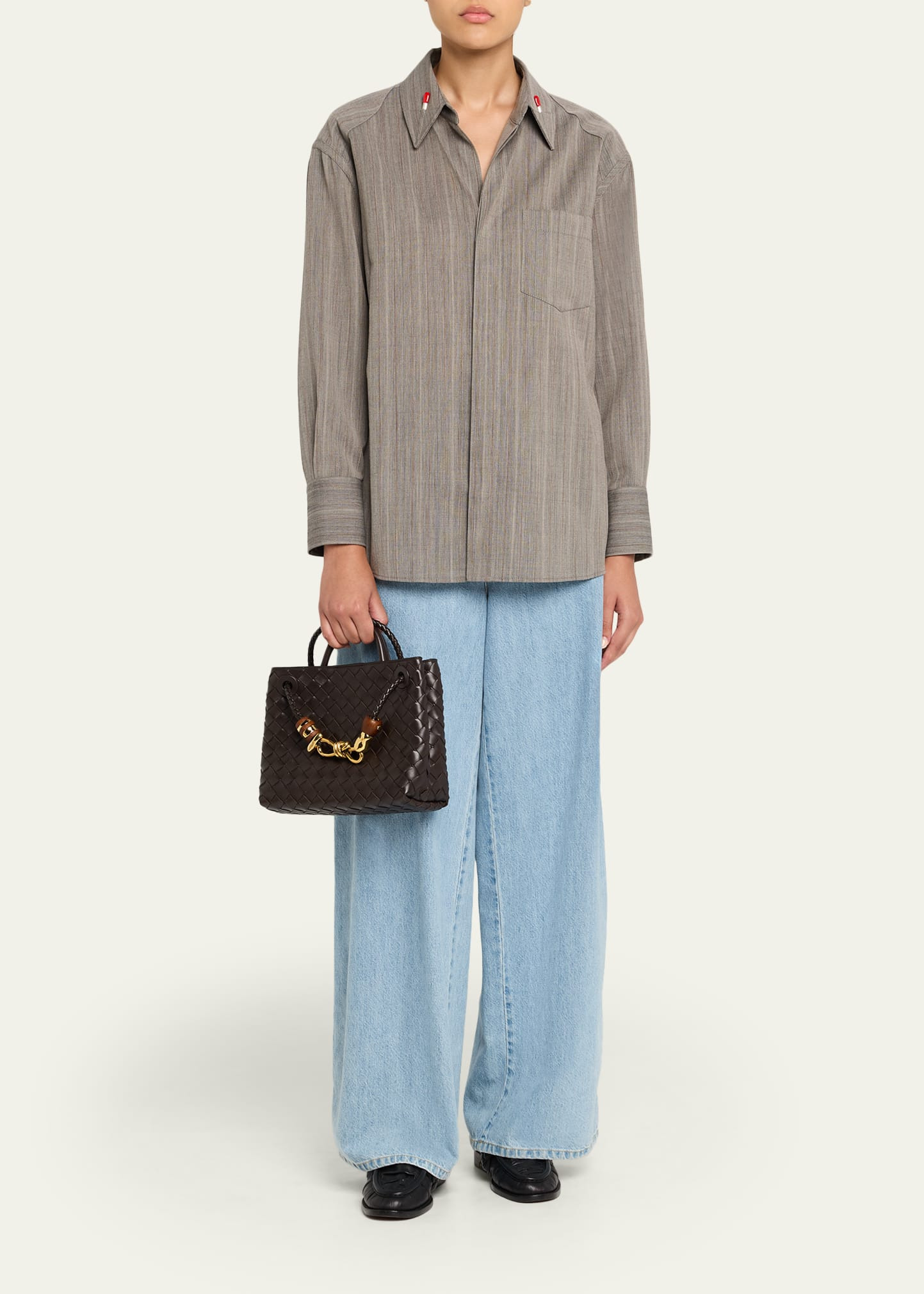 Andiamo Small Leather Top-handle Bag - 6