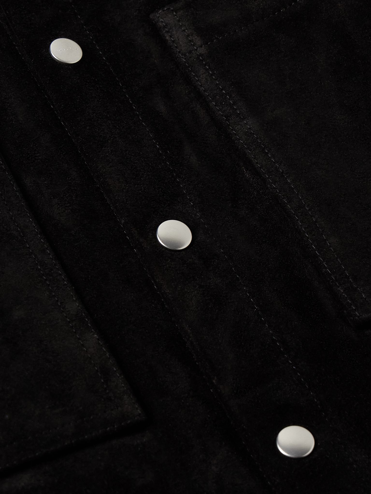 Suede Overshirt Black - 4