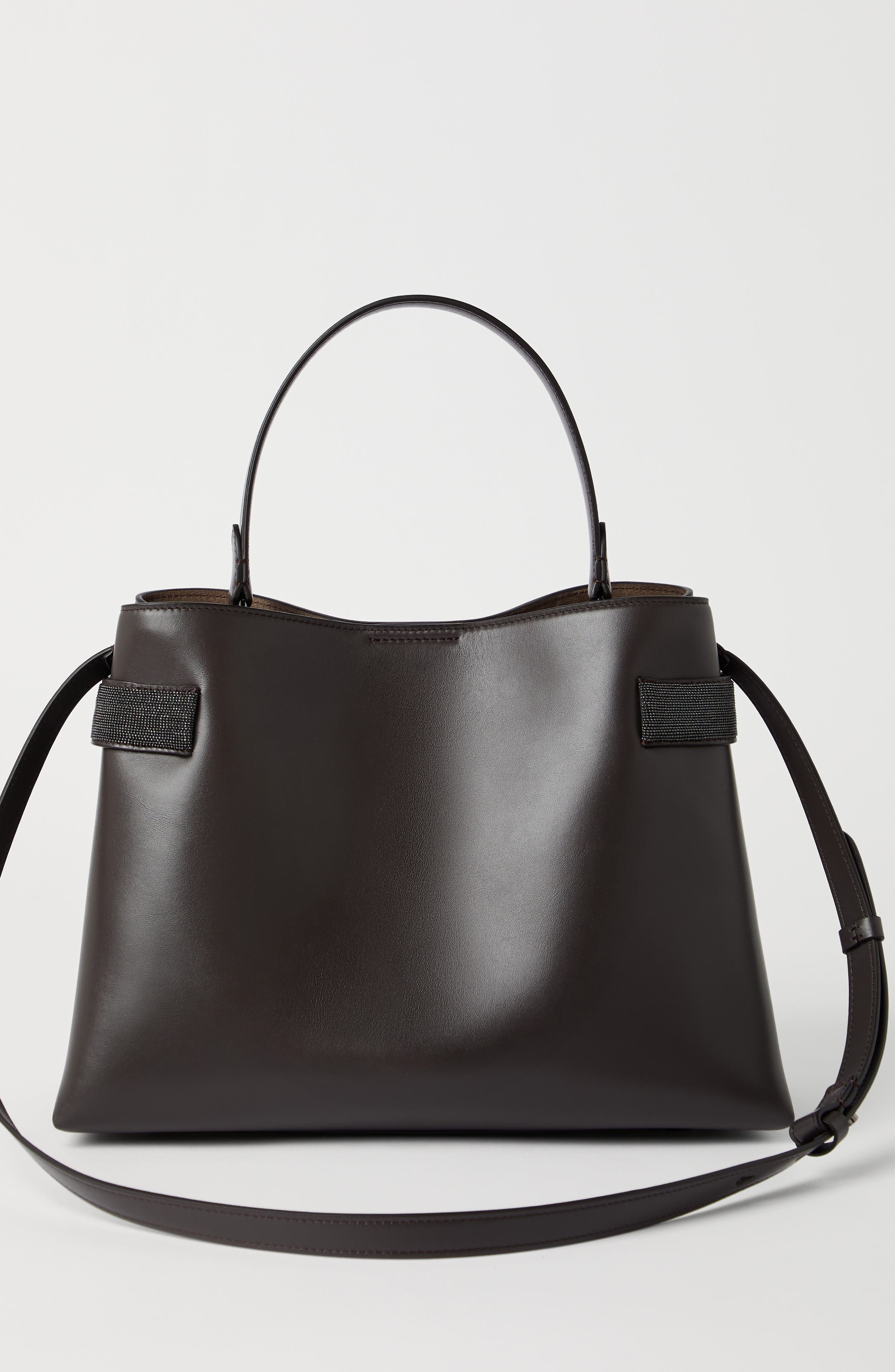 Brunello Cucinelli Top-Handle Essence bag in Rust Brown at Nordstrom - 3