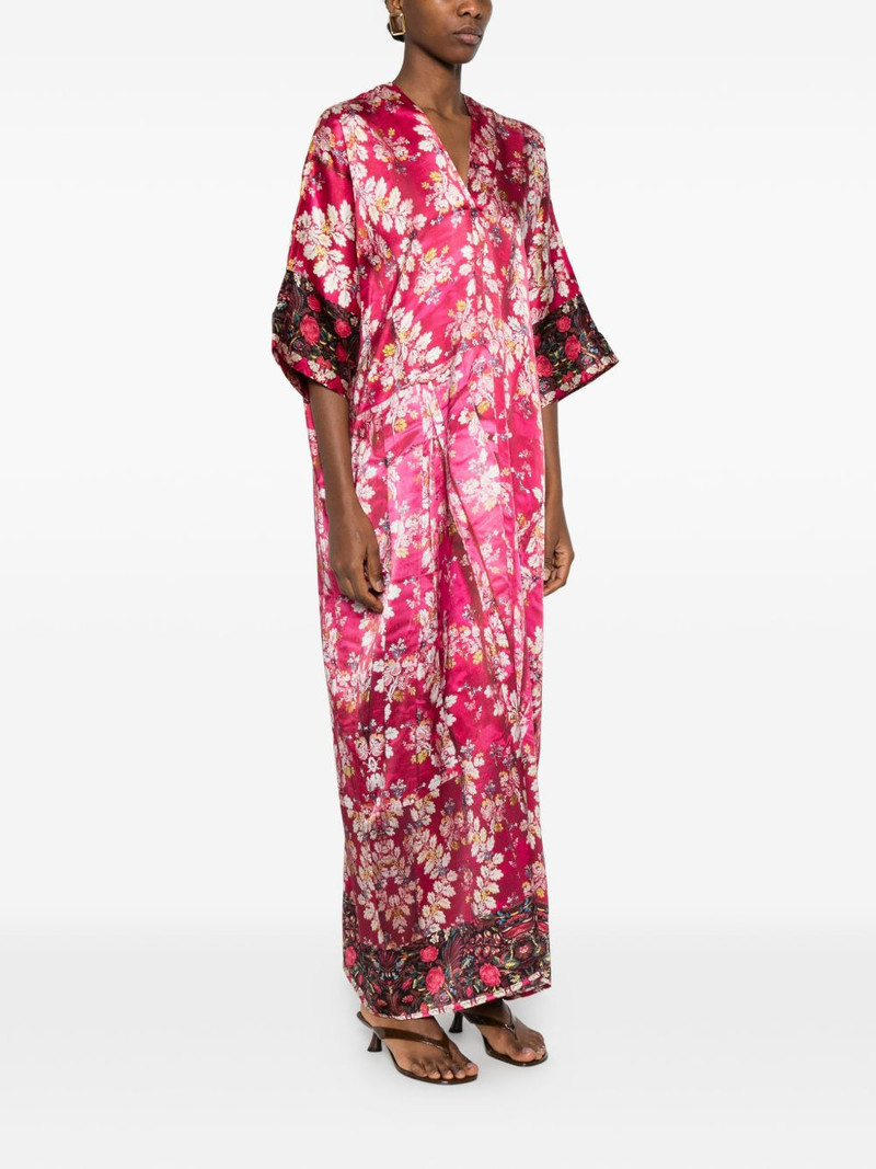 floral V-neck maxi dress 4
