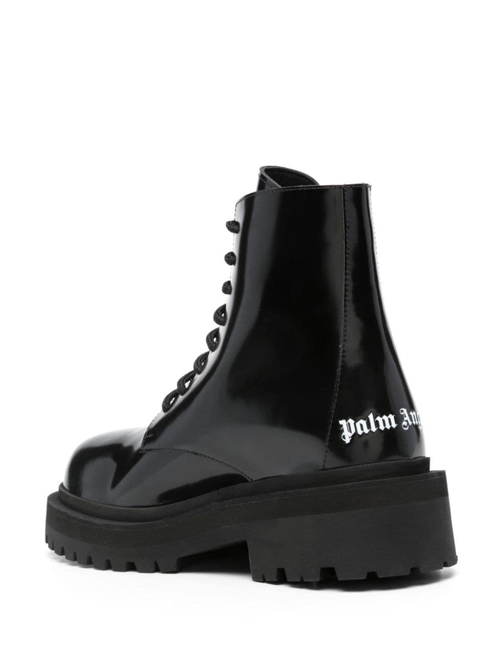 logo-print lace-up boots - 3