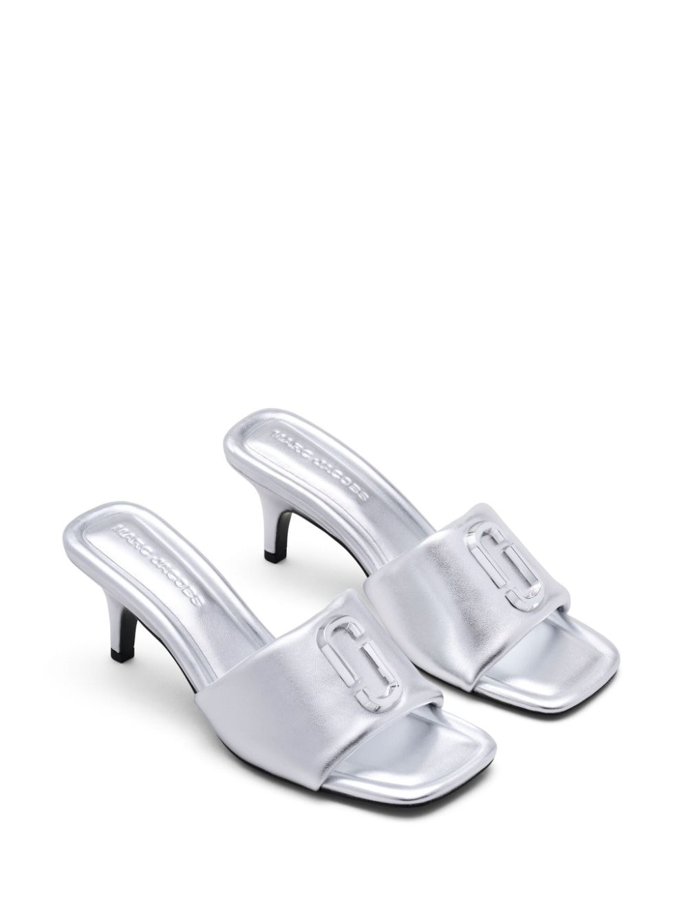 The Metallic J leather mules - 2