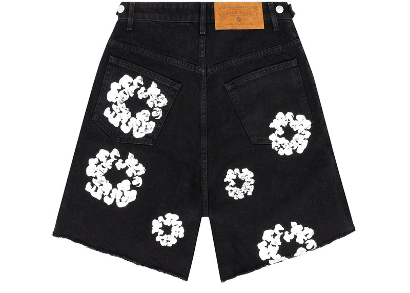 DENIM TEARS Denim Tears The Cotton Wreath Jean Short Black outlook