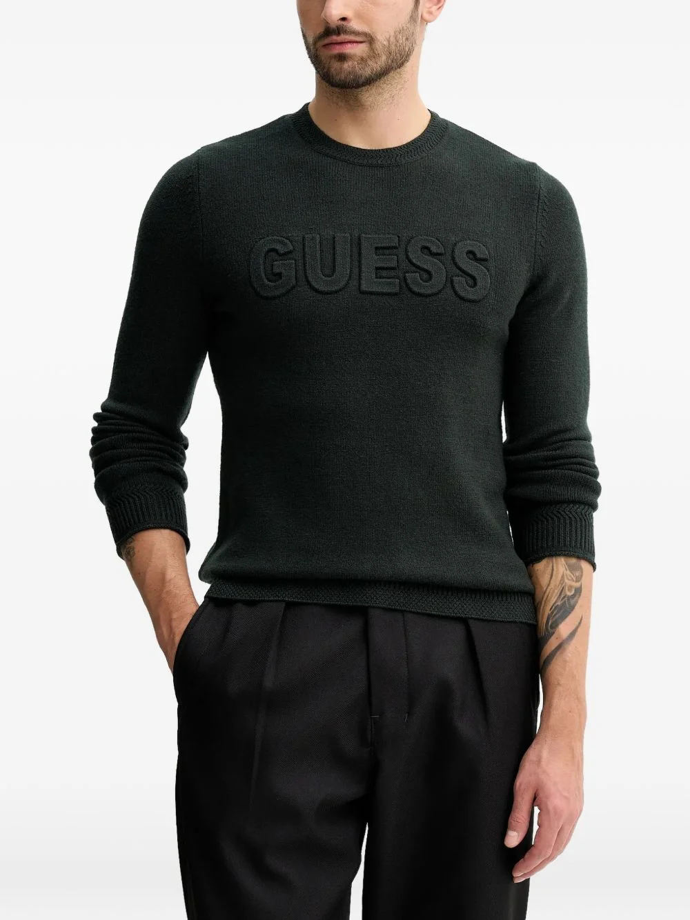 logo crew-neck sweater - 1