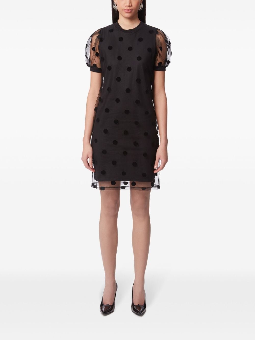polka-dot pattern mini dress - 2