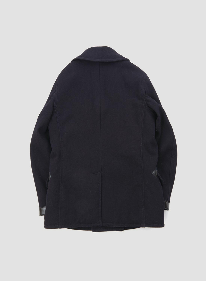 Nigel Cabourn 40's U.S. Navy Pea Coat in Dark Navy | REVERSIBLE