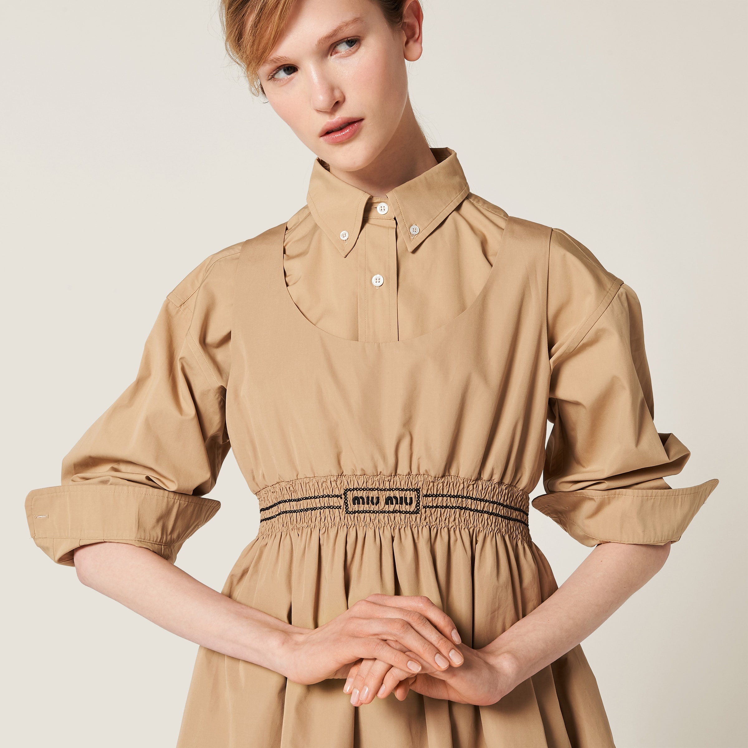 Poplin mini-dress - 4