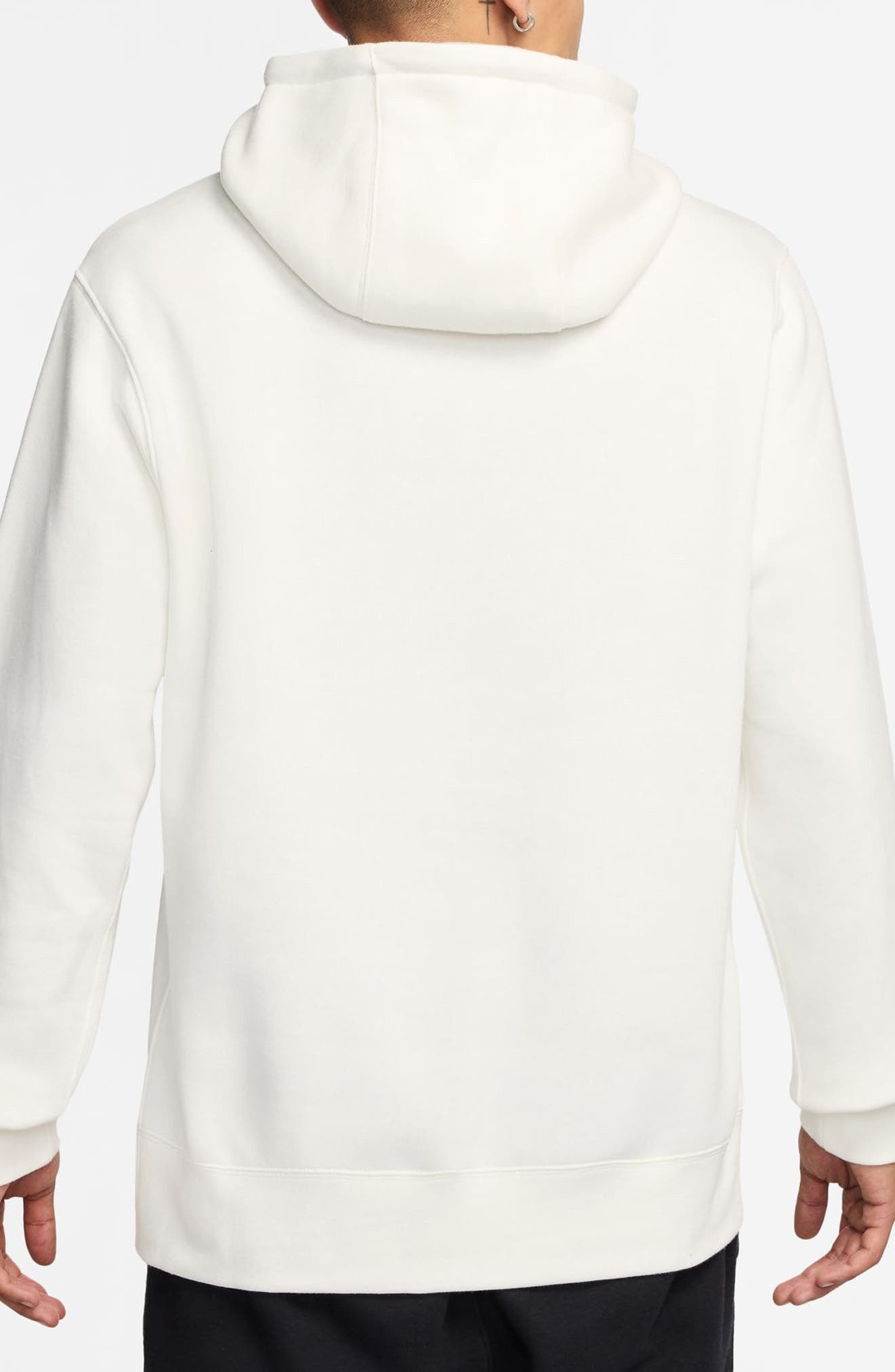 Nike Club Fleece Pullover Hoodie in Sail/White at Nordstrom - 2