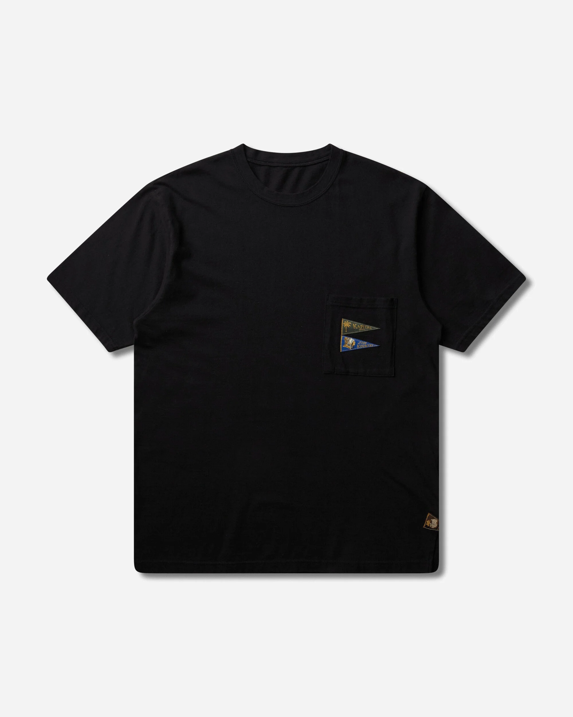 Men's 20/-Jersey Pennant T-Shirt (3Flags) Black - 1