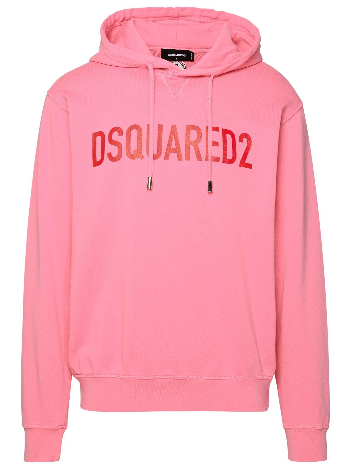 Dsquared2 Pink Cotton Hoodie - 1